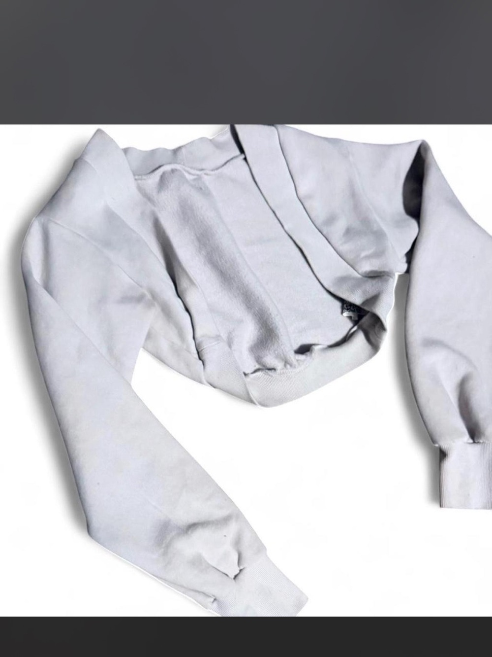 Cropped White Women’s Cardigan Sweater